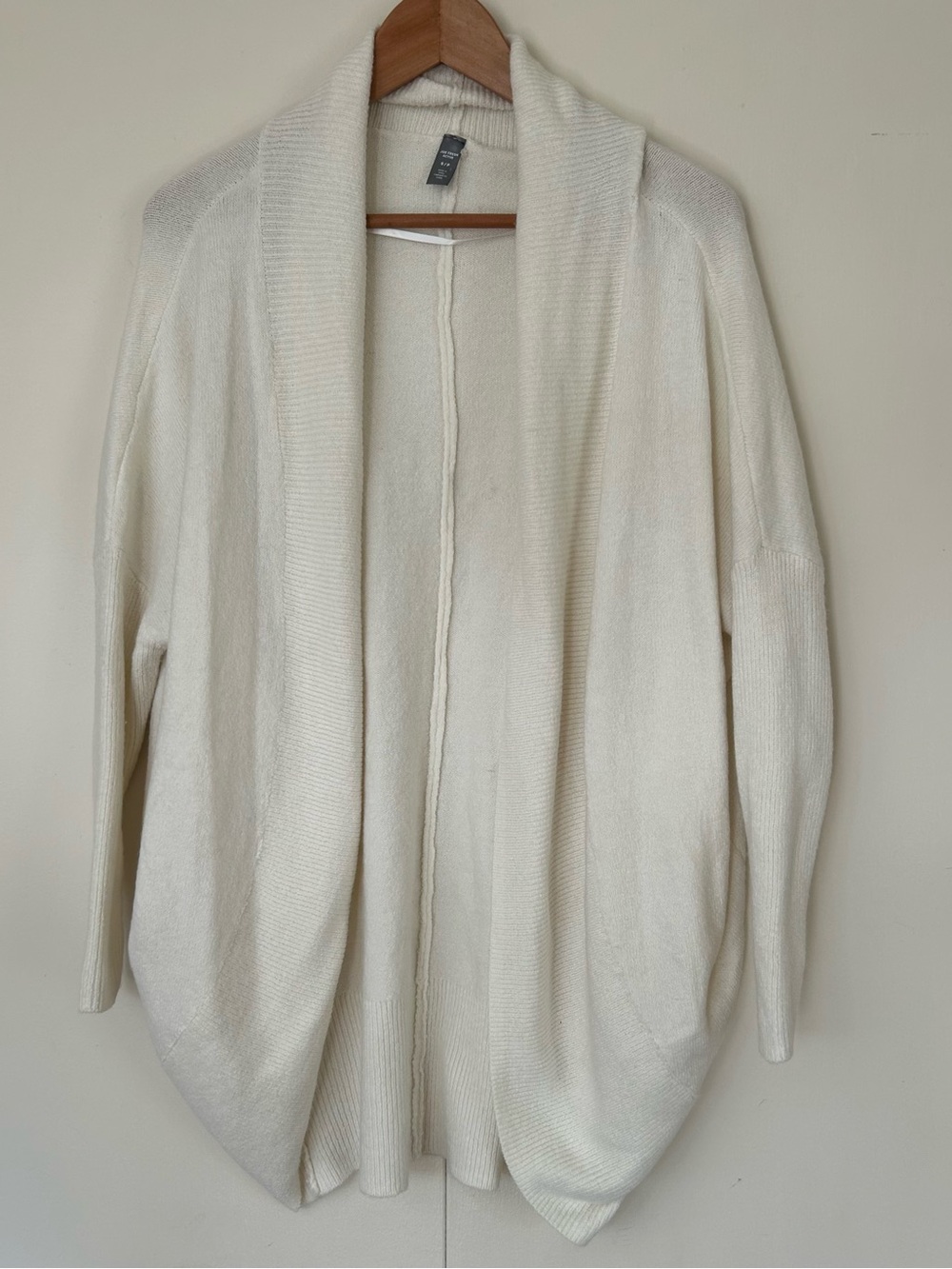 2/$20 Joe Fresh Cream Open-Front Shawl Cardigan